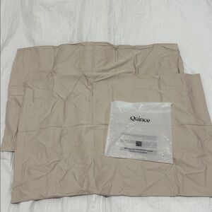 New Quince Bamboo Pillowcase Cover Set in Sand